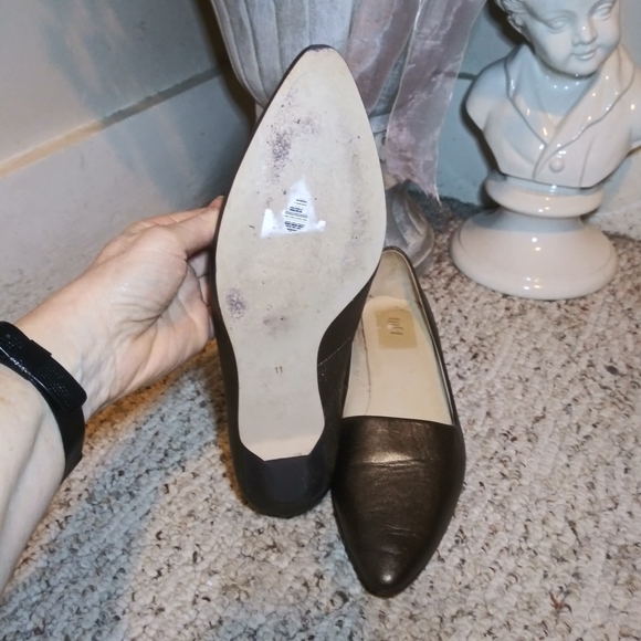 J. Jill Gold Metallic Pointed Toe Flats - Picture 7 of 9